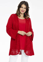 Cardigan short AJOUR - red - #1