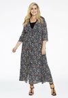 Dress buttoned FLOWER RAIN - black - #2