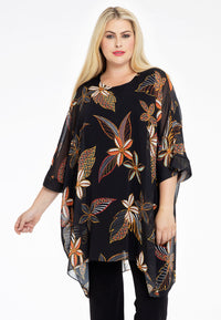 Tunic square MAYFLOWER - black - #1
