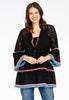 Tunic ruffled LACE - black 