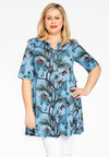 Tunic wide bottom PAPILLON - blue