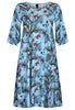 Dress wide sleeves PAPILLON - blue - #4