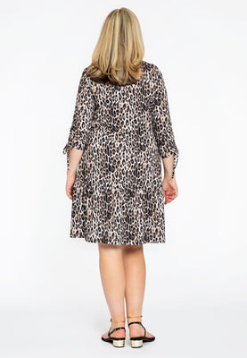 Dress frill LEOPARD - brown - #3