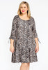 Dress frill LEOPARD - brown