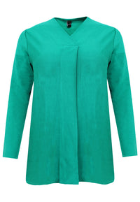 Pullover A-line pleat - green - #2