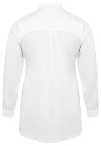 Blouse with ruffles - white - #4