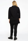 Tunic faux leather details INTERLOCK - black - #3