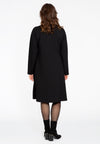 Dress with buttons INTERLOCK - black - #3