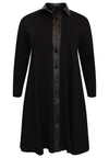 Dress with buttons INTERLOCK - black - #4