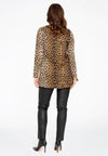 Tunic flare asymmetric LEOPARD - brown - #3