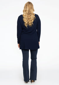 Tunic flare boat neck BUBLÉ - blue - #3