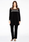 Tunic wide bottom chain - black - #2