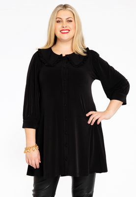 Tunic-blouse wide bottom DOLCE - black  - #1