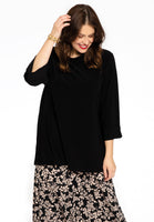 Shirt A-line turtle neck DOLCE - black  - #1