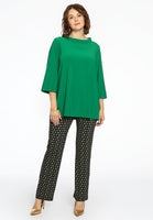 Shirt A-line turtle neck DOLCE - green  - #2