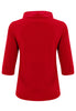 Shirt A-line turtle neck DOLCE - red  - #4