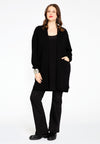 Cardigan with pockets - black - #2