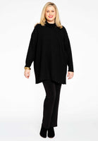 Pullover high neck RIB - black  - #2