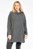 Pullover high neck RIB - grey 