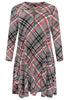 Dress A-line CHECK - black  - #4