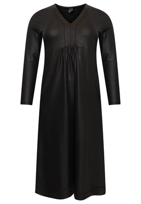 Dress V-neck SHINE - black  - #4