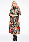 Dress with frill BYZANTINE - black - #2