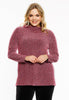 Shirt A-line turtle neck SPARKLE - pink