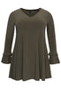 Tunic wide bottom frill DOLCE - green  - #4