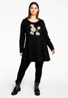 Tunic wide bottom POODLE - black 