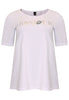 Tunic flare BONJOUR organic cotton - white  - #2