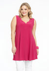 Singlet wide bottom V-neck DOLCE - pink - #2