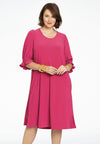 Dress puff sleeve DOLCE - pink