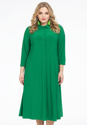 Dress-blouse long DOLCE - green  - #1