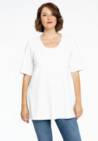 Tunic flare short sleeves BUBLÉ - white  - #1