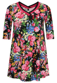 Tunic wide bottom DIANA - black - #4