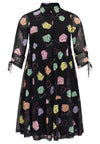 Dress ruffled BEAUTY - black - #4