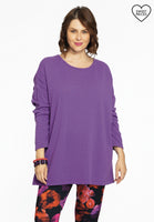 Pull square cashmere - purple - #1