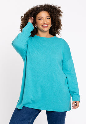 Pull square cashmere - turquoise - #1