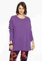 Pull square cashmere - purple  - #1