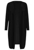 Cardigan drape neck cashmere - black  - #4