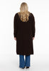 Cardigan drape neck cashmere - brown - #3