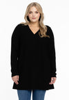 Pullover V-neck - black 