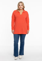 Pullover polo collar - orange  - #2