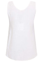 Singlet flare LINEN - white - #5