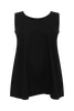 Singlet flare LINEN - black  - #4