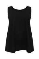 Singlet flare LINEN - black - #4