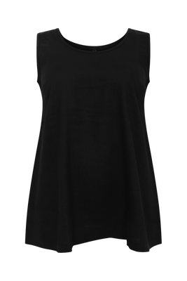 Singlet flare LINEN - black  - #4