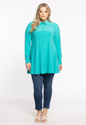 Blouse A-line DOLCE - turquoise - #2