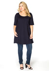 Tunic wide bottom VISCOSE - blue