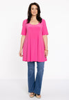 Tunique avec cou profond wide bottom dolce - rose